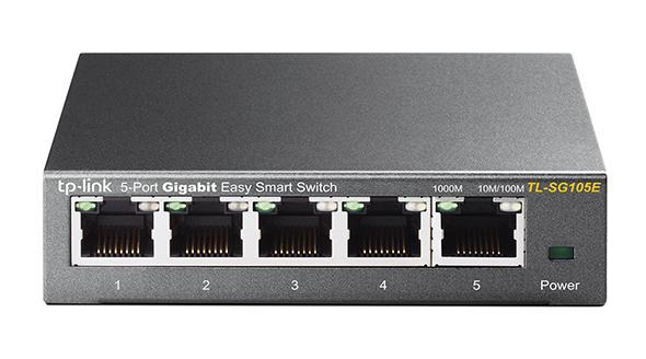 [TL-SG105E] Switch TP-Linker Desktop 5 Porte 10/100M/1000M TL-SG105E