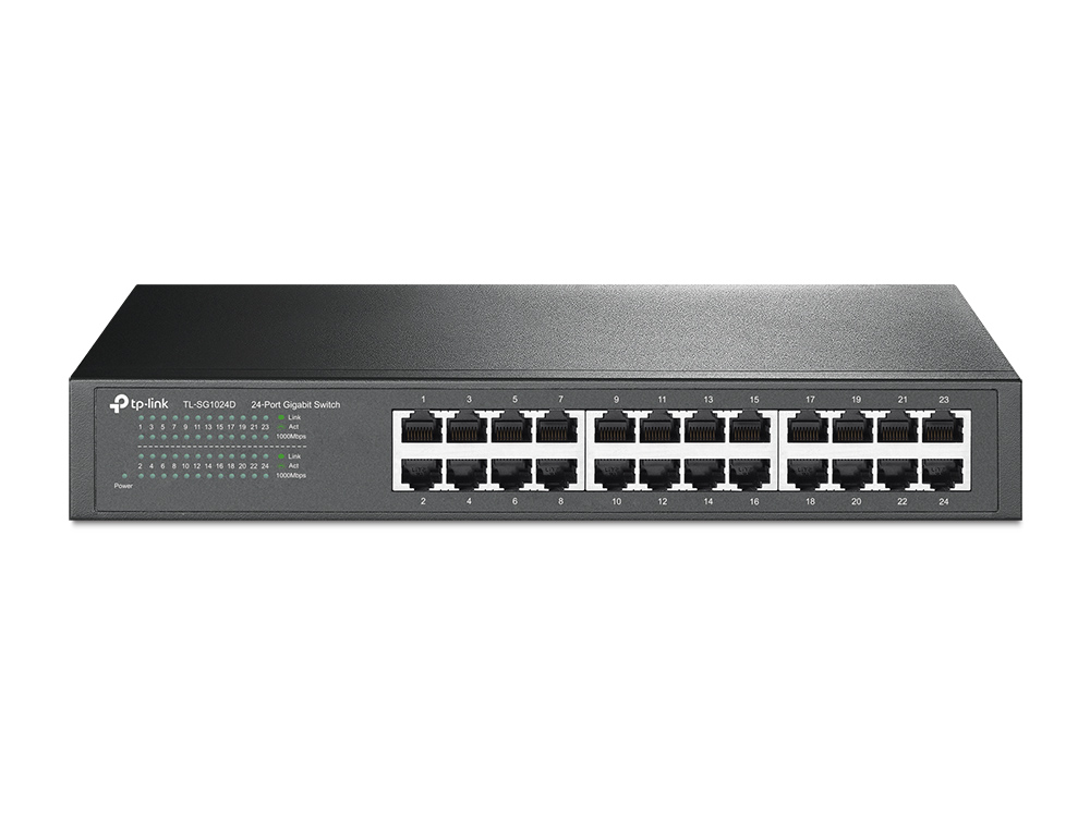 [TL-SG1024D] TP-Link Switcher Gigabit 24-port  10/100/1000Mbps TL-SG1024D