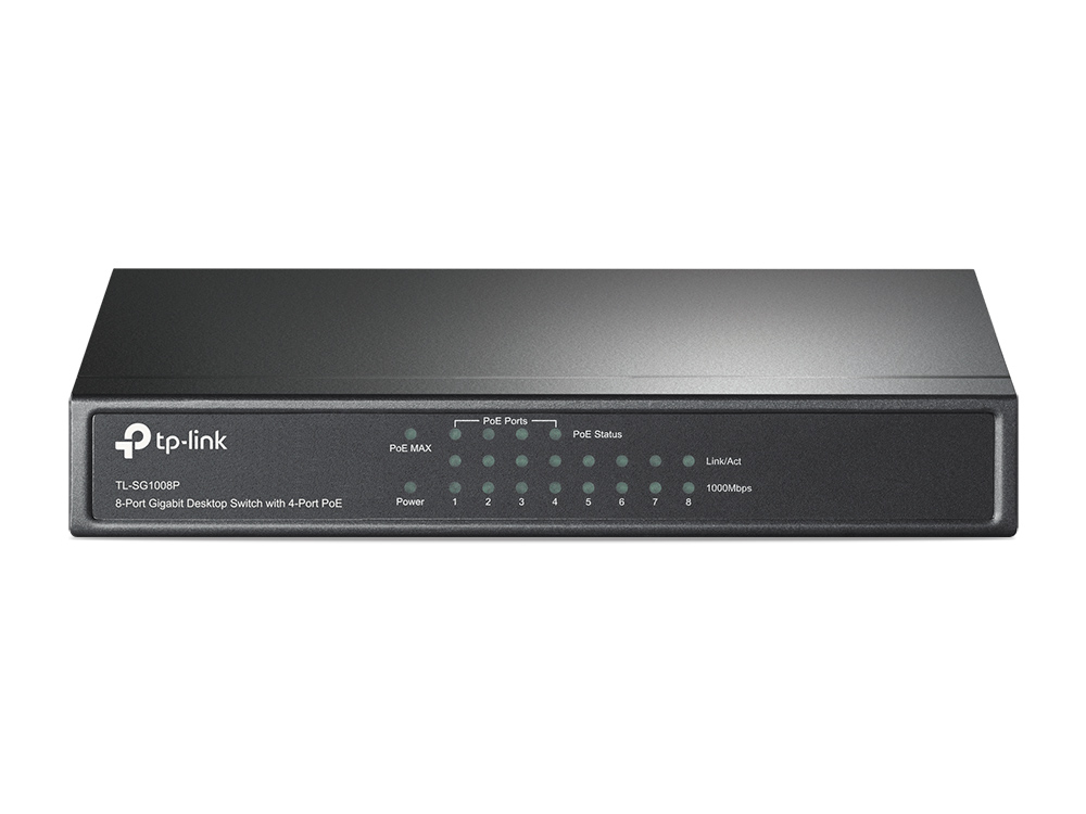 [TL-SG1008P] TP-Link Switcher Gigabit 8-port 10/100/1000M TL-SG1008P
