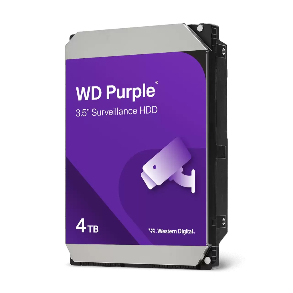 HDD Western Digital Purple 3.5 4TB SATA 6Gb 128MB Cache 5400rpm Per DVR e NVR