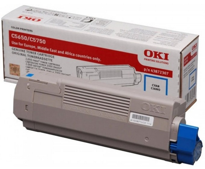 Toner OKI 43872307 Ciano