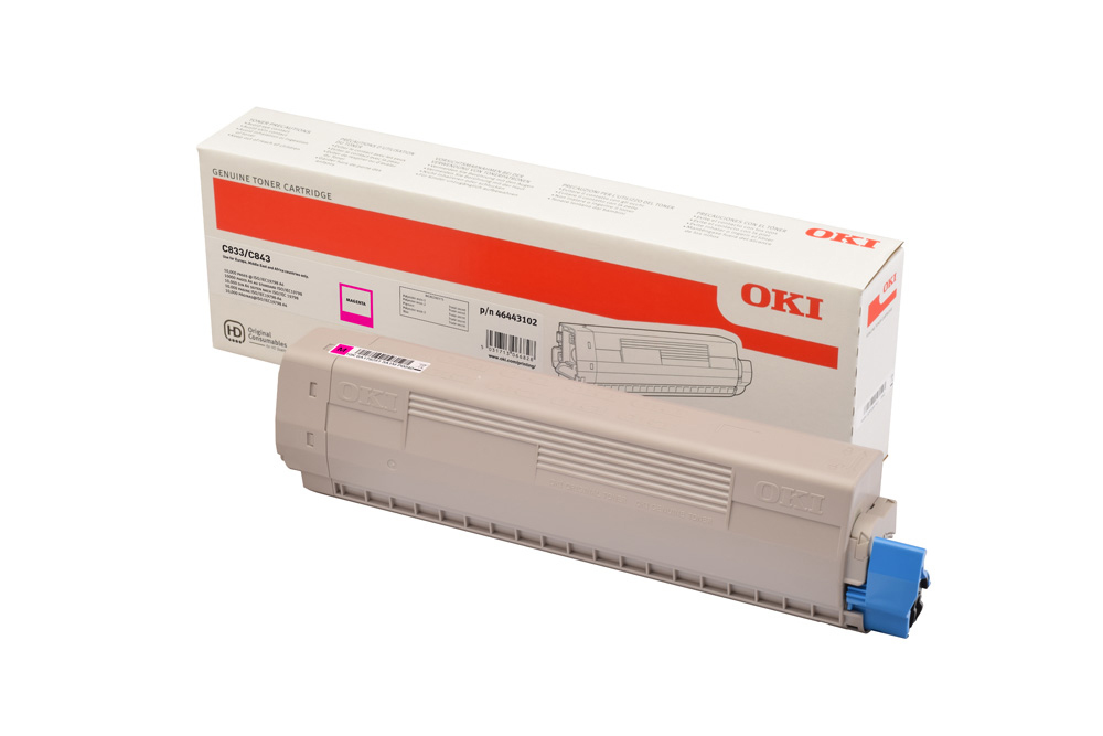 ORIGINAL OKI toner magenta 46443102 C833/C843 ~10000 Seiten