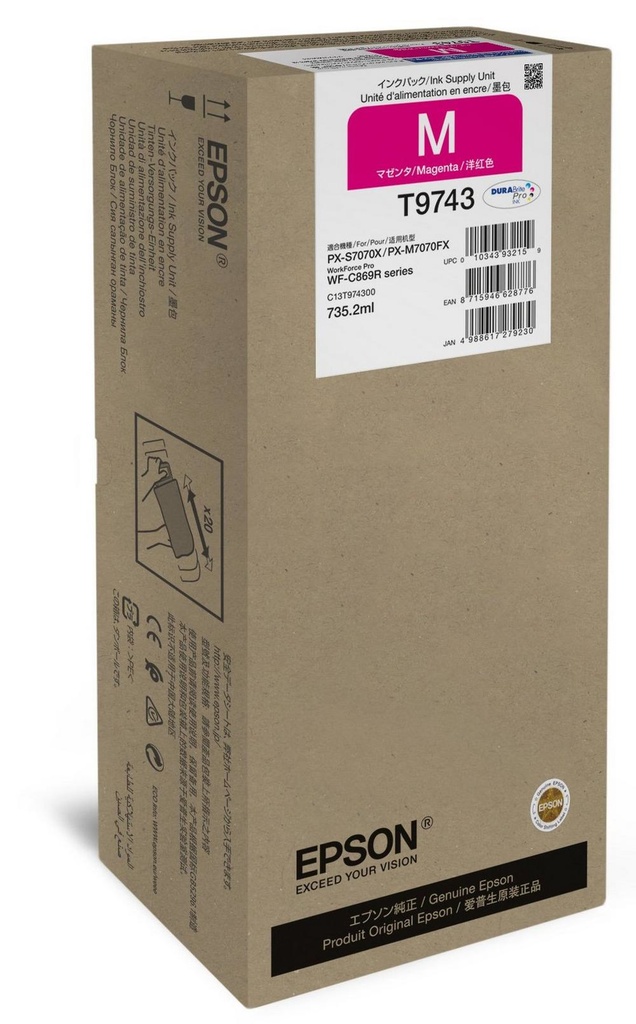 [C13T97430N] Epson C13T97430N ink cartridge 1 pc(s) Original Magenta