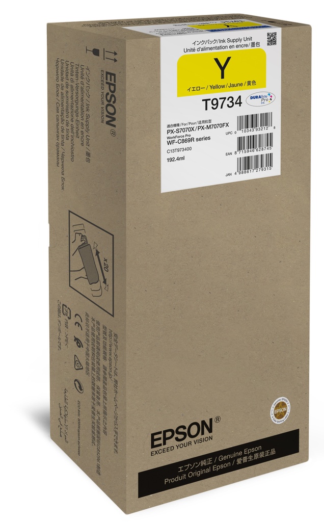 [C13T97340N] Epson C13T97340N ink cartridge 1 pc(s) Original High (XL) Yield Yellow