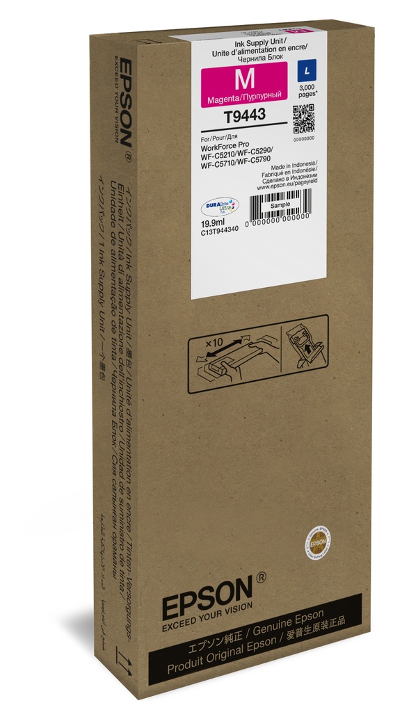 [C13T944340] ORIGINAL Epson Cartuccia d'inchiostro magenta C13T944340 T9443 ~3000 Seiten 19,9ml