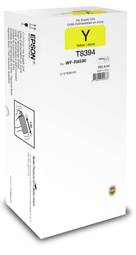 [C13T83944N] Epson C13T83944N ink cartridge 1 pc(s) Original High (XL) Yield Yellow