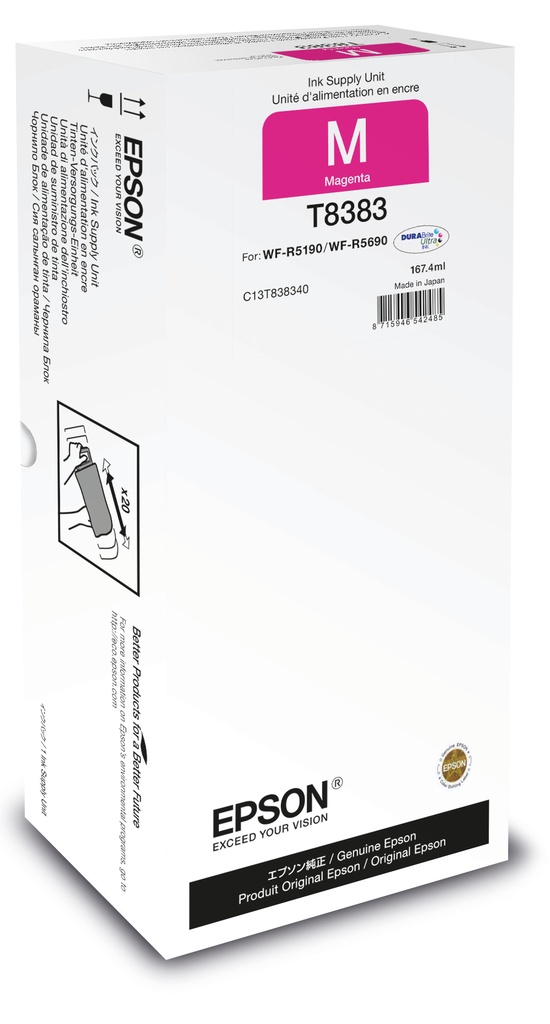 [C13T838340] Epson Magenta XL Ink Supply Unit