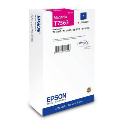[C13T75634N] ORIGINAL Epson Cartuccia d'inchiostro magenta C13T75634N T7563 ~1500 Seiten 14ml