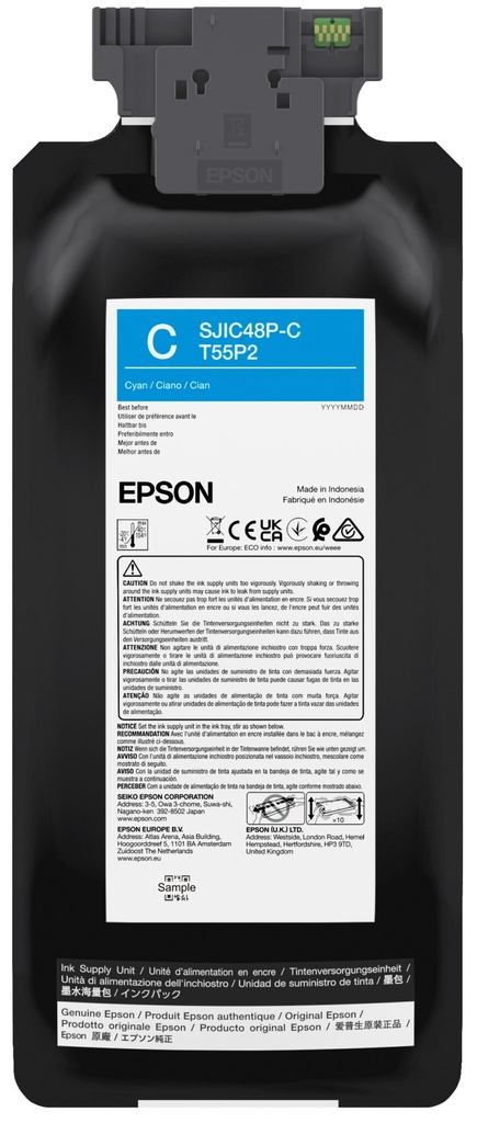 [C13T55P240] Epson SJIC48P-C ink cartridge 1 pc(s) Original Cyan