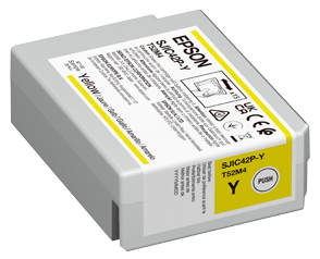 [C13T52M440] ORIGINAL Epson Cartuccia d'inchiostro giallo C13T52M440 SJIC42P-Y 50ml