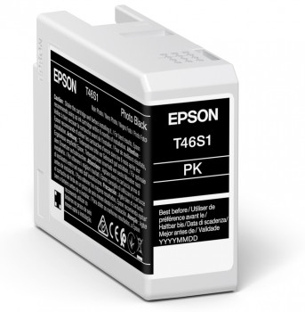ORIGINAL Epson Cartuccia d'inchiostro Nero (Foto) C13T46S100 T46S1 25ml