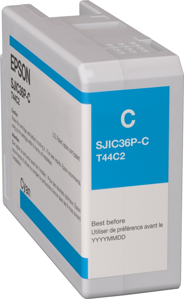[C13T44C240] ORIGINAL Epson Cartuccia d'inchiostro ciano C13T44C240 SJIC36P-C 80ml
