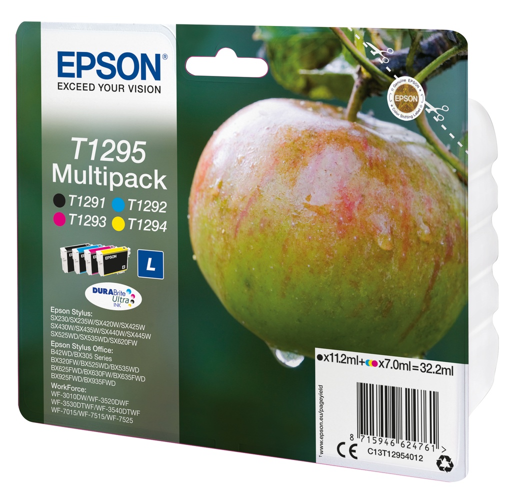 [C13T12954022] Epson Apple Multipack 4-colours T1295 DURABrite Ultra Ink