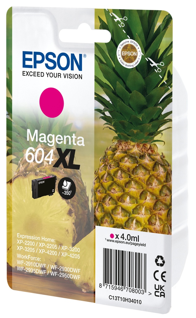 [C13T10H34020] Epson 604XL ink cartridge 1 pc(s) Original High (XL) Yield Magenta