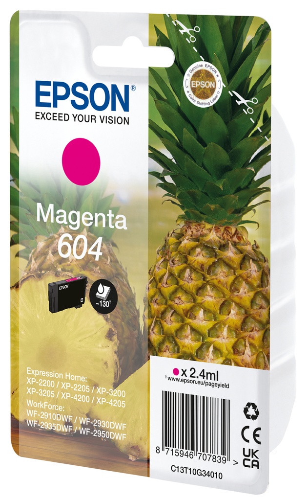 [C13T10G34020] Epson 604 ink cartridge 1 pc(s) Original Standard Yield Magenta