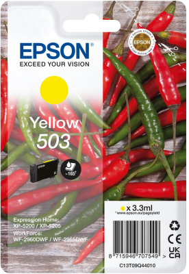 [C13T09Q44020] Epson 503 ink cartridge 1 pc(s) Original Standard Yield Yellow