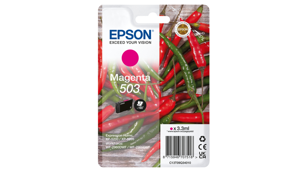 [C13T09Q34010] Epson 503 ink cartridge 1 pc(s) Original Standard Yield Magenta