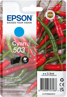 [C13T09Q24020] Epson 503 ink cartridge 1 pc(s) Original Standard Yield Cyan