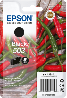 [C13T09Q14020] Epson 503 ink cartridge 1 pc(s) Original Standard Yield Black