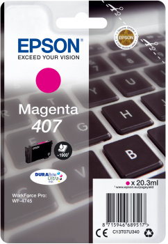 [C13T07U340] ORIGINAL Epson Cartuccia d'inchiostro magenta C13T07U340 407 ~1900 Seiten 20,3ml