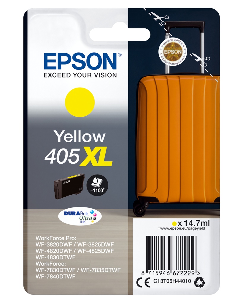 [C13T05H44020] Epson 405XL ink cartridge 1 pc(s) Original High (XL) Yield Yellow