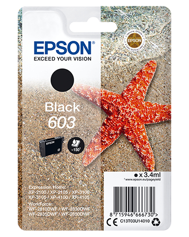 [C13T03U14020] Epson C13T03U14020 ink cartridge 1 pc(s) Original Standard Yield Black
