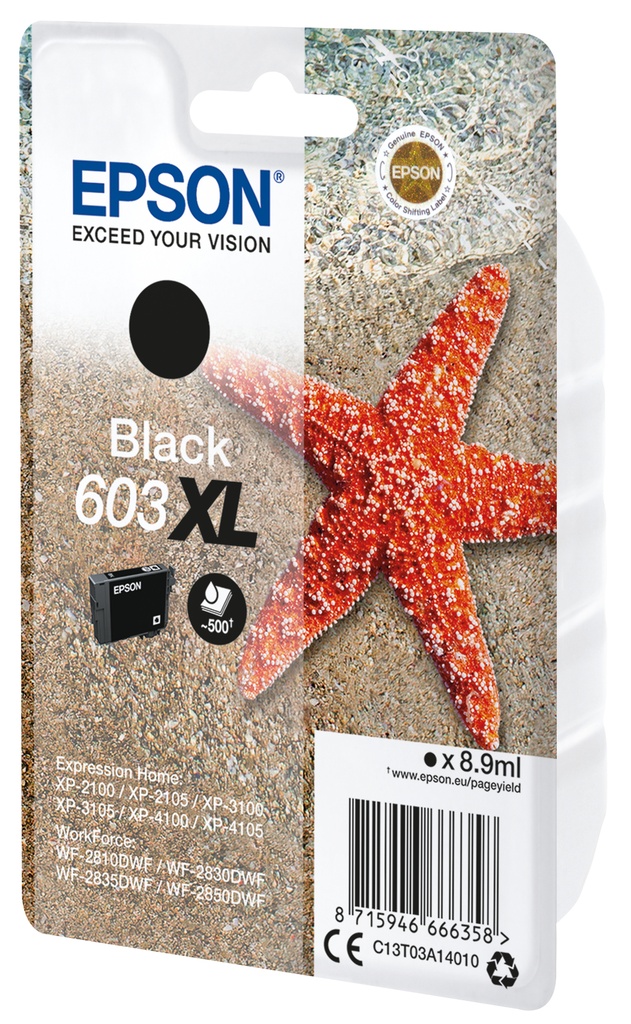 [C13T03A14020] Epson C13T03A14020 ink cartridge 1 pc(s) Original High (XL) Yield Black