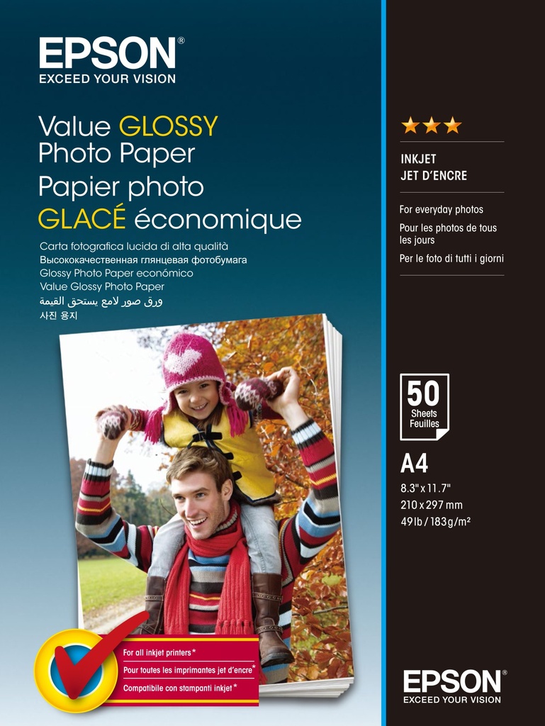 [C13S400035] Epson Value Glossy Photo Paper - A4 - 20 sheets
