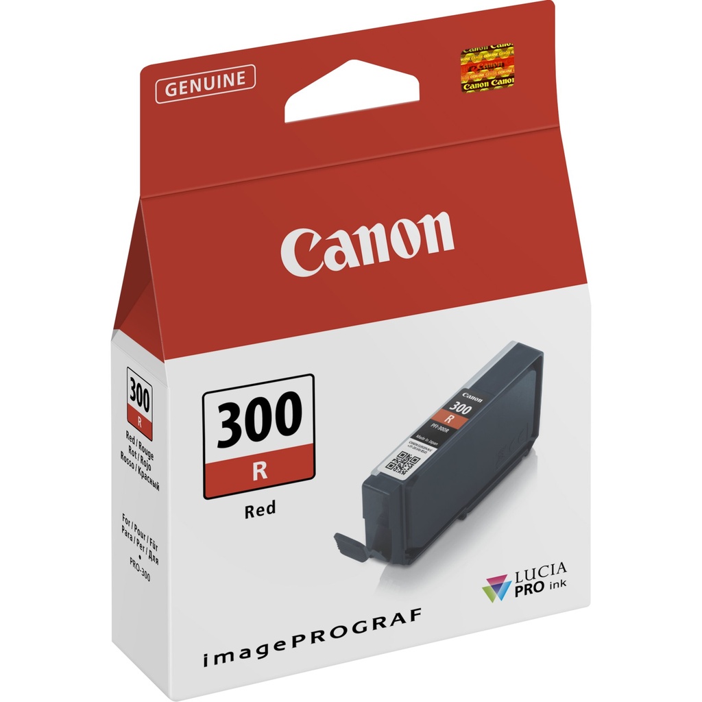 ORIGINAL Canon Cartuccia d'inchiostro Rosso PFI-300r 4199C001 ~920 Seiten 14ml