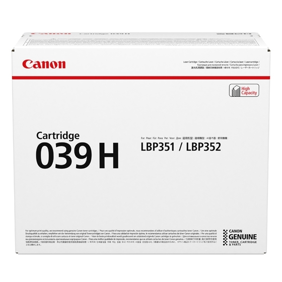 ORIGINAL Canon toner nero 039h 0288C001 ~25000 Seiten