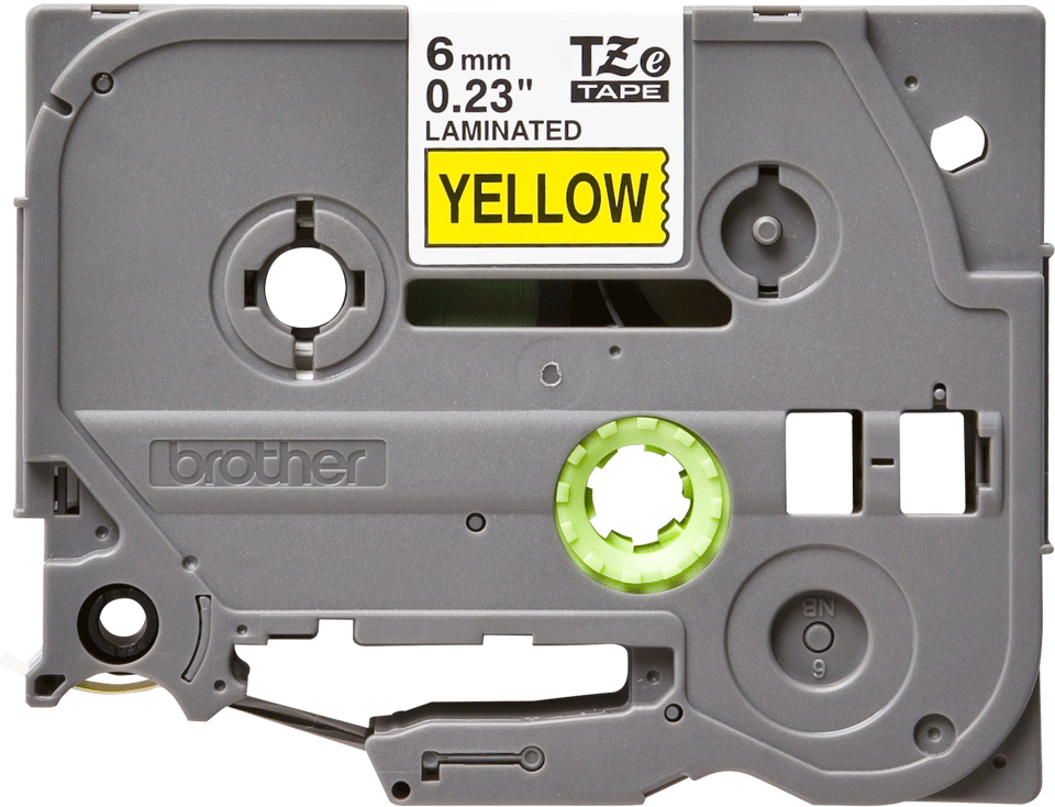 ORIGINAL Brother Nastro Nero su giallo TZe-611 TZ-611 6 mm x 8 m, laminato
