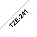 ORIGINAL Brother Nastro Nero su bianco TZe-241 TZ-241 18 mm x 8 m, laminato