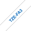 ORIGINAL Brother Nastro Blu su bianco TZe-FA3 TZ-FA3 12 mm x 3 m, banda applicabile con stiratura