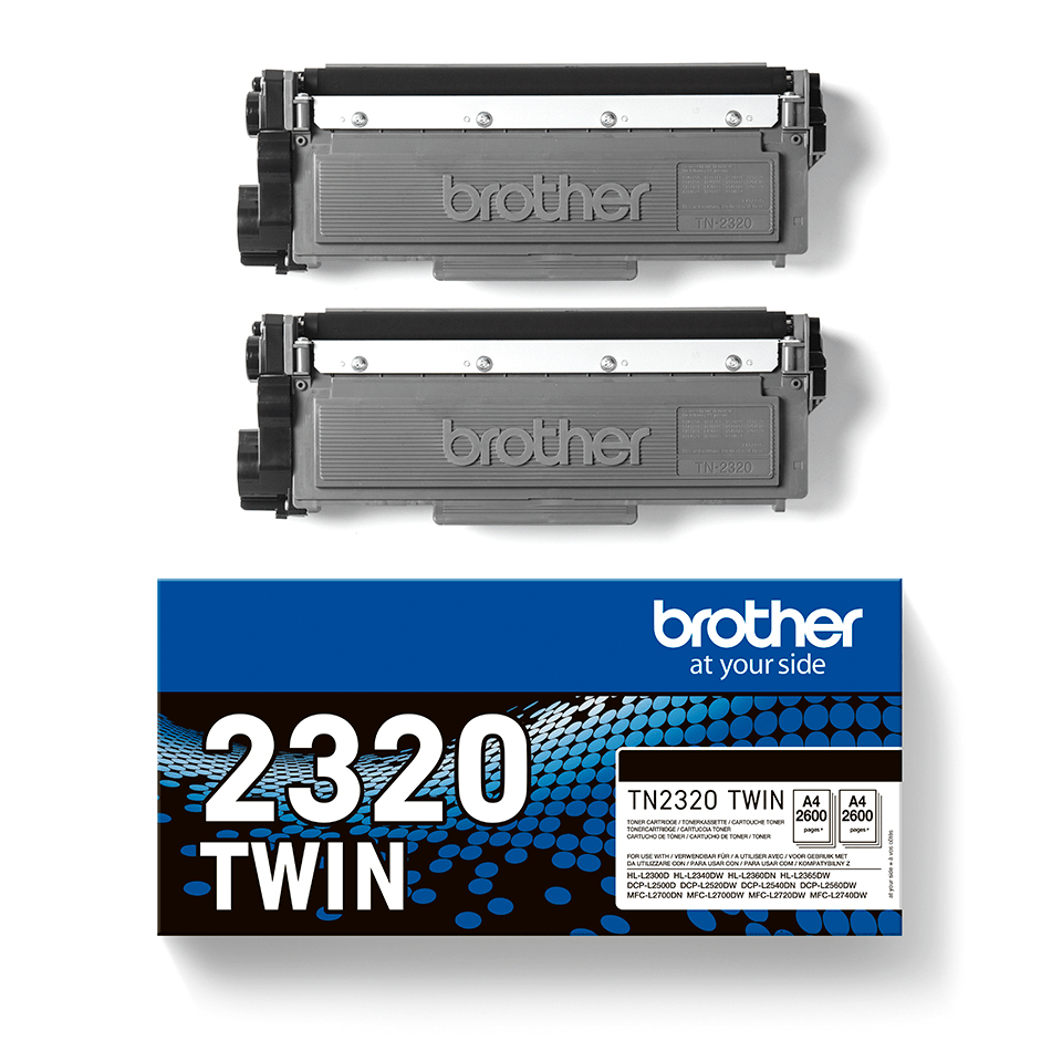ORIGINAL Brother Multipack nero TN-2320 TWIN ~5200 Seiten 2600 pagine