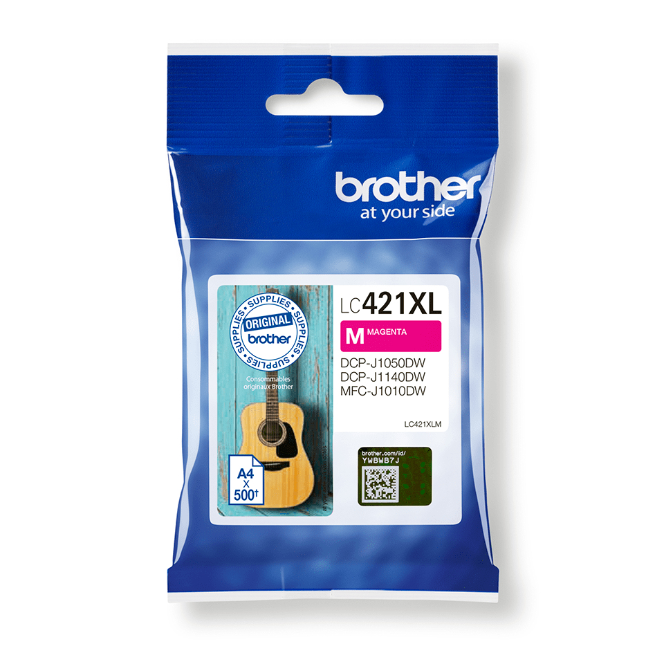 ORIGINAL Brother Cartuccia d'inchiostro magenta LC421XLM LC-421XLM ~500 Seiten