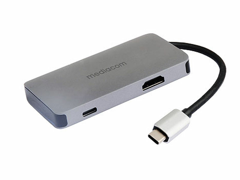 MEDIACOM USBC/HMI/3USB3/ALLUMINIO