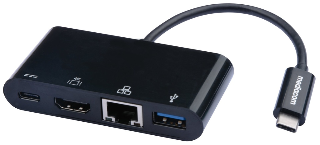 MD TYPEC-HDMI/USB-A/RJ45/PD ADAPTER