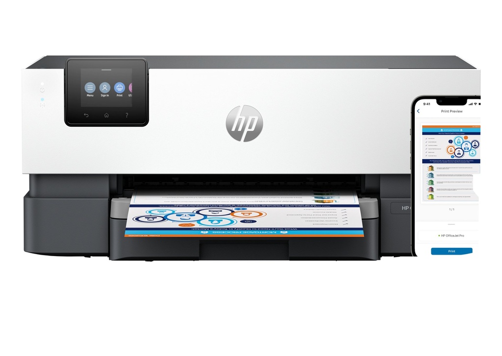 [5A0S3B] HP OfficeJet Pro 9110b Wireless Color Printer, Two-sided printing