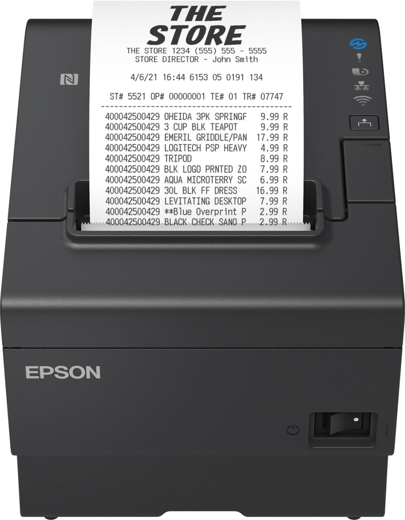 [C31CJ57112] Epson TM-T88VII (112) 180 x 180 DPI Wired & Wireless Thermal POS printer