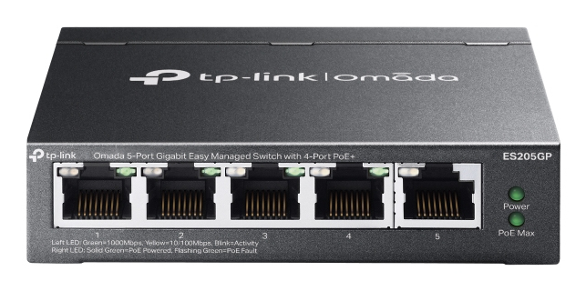 [ES205GP] TP-Link Omada 5-Port Gigabit Easy Managed Switch with 4-Port PoE+
