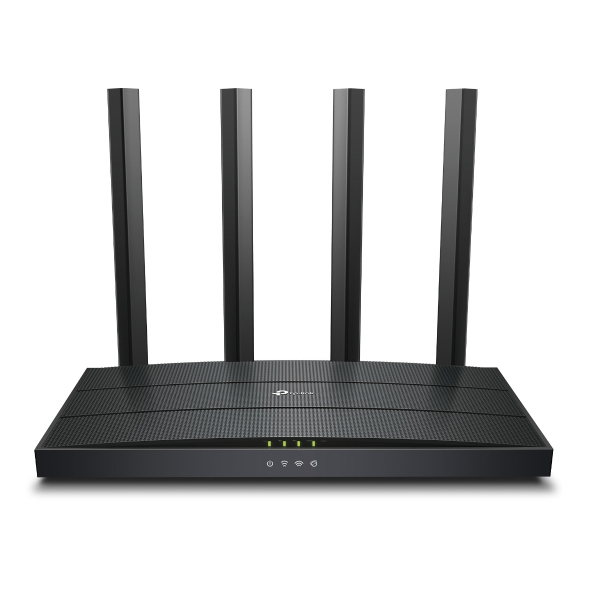 TP LINK Router Wi Fi 6 AX1500 300 Mbps at 2.4 GHz + 1201Mbps at 5 GHz 4× Antennas 1GHz Dual Core CPU 1× Gigabit WAN Port
