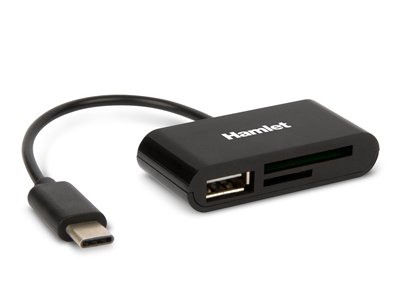 LETTORE MEMORIE SD-MICRO SD - USB C