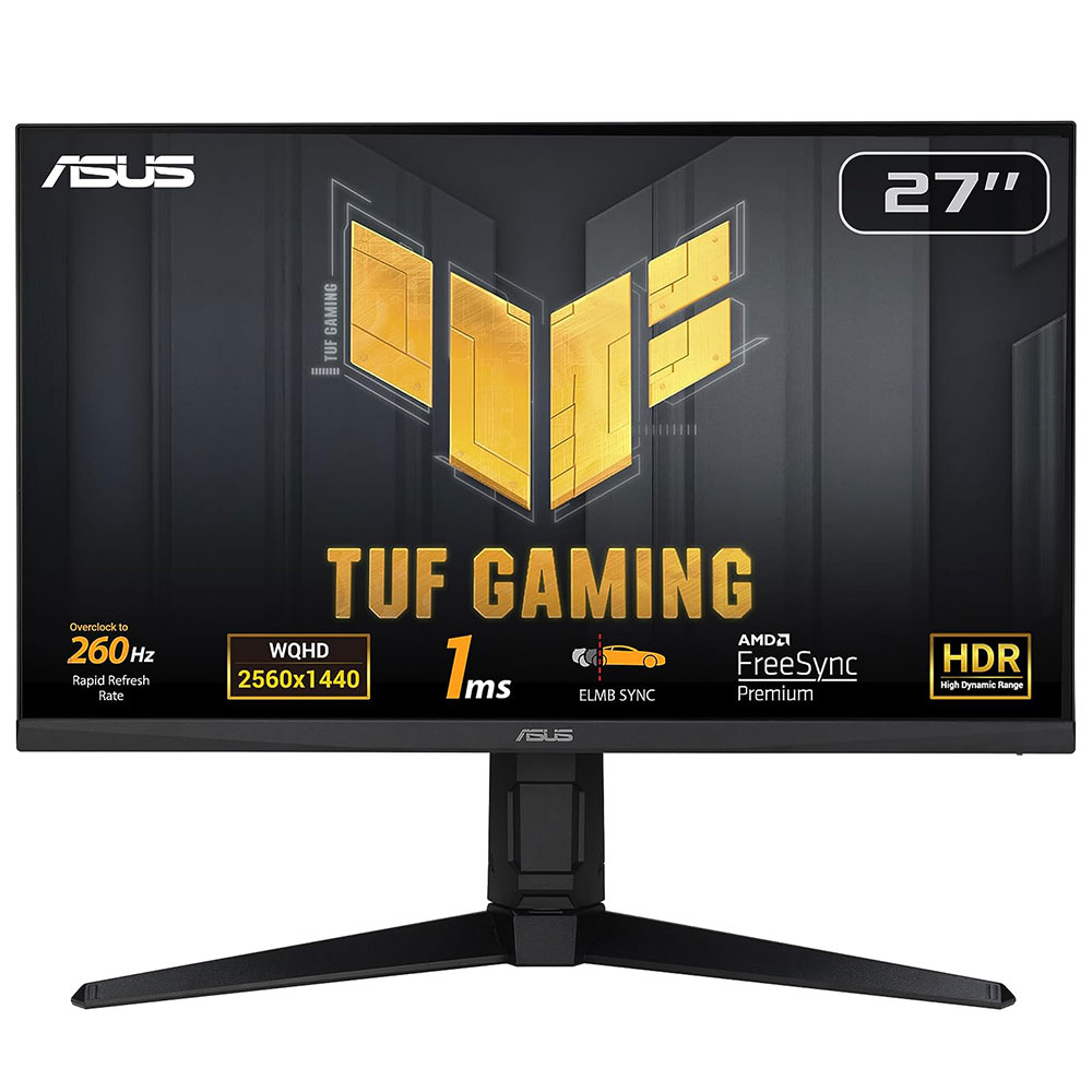 [90LM05Z0-B07370] ASUS TUF Gaming VG27AQML1A computer monitor 68.6 cm (27") 2560 x 1440 pixels Wide Quad HD LCD Black