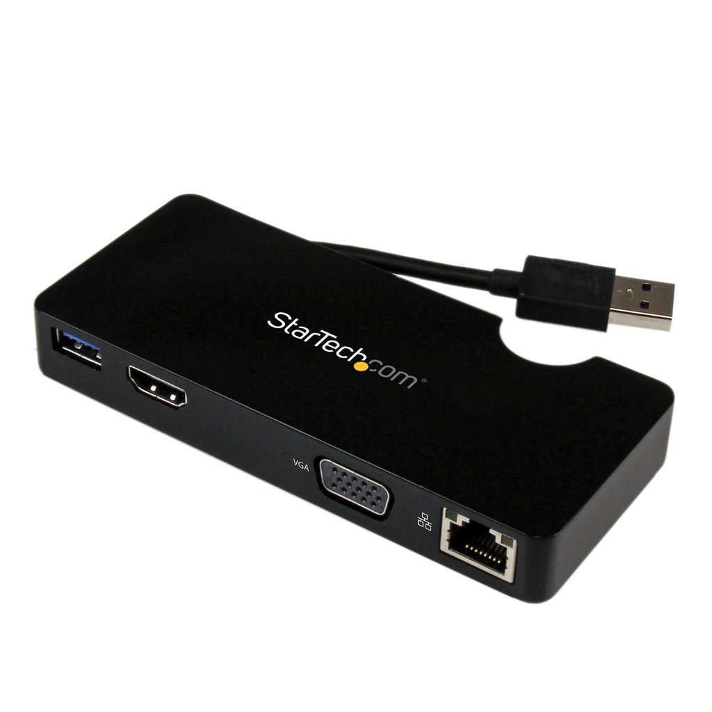 [USB3SMDOCKHV] StarTech.com Travel Docking Station for Laptops - HDMI or VGA - USB 3.0