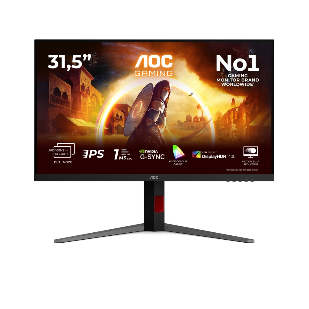 [U32G4U] AOC G4 U32G4U computer monitor 80 cm (31.5") 3840 x 2160 pixels 4K Ultra HD Black, Red
