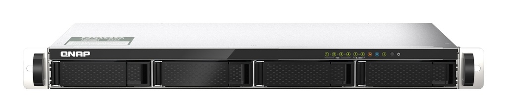 QNAP TS-435XEU NAS Rack (1U) Marvell CN9131 4 GB DDR4 0 TB QNAP QTS Black, Grey