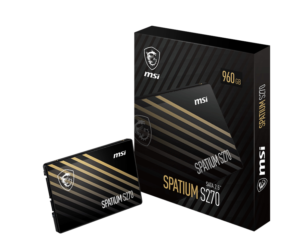 [4711377001175] MSI Spatium S270 SATA 2.5 960GB 2.5" Serial ATA III 3D NAND