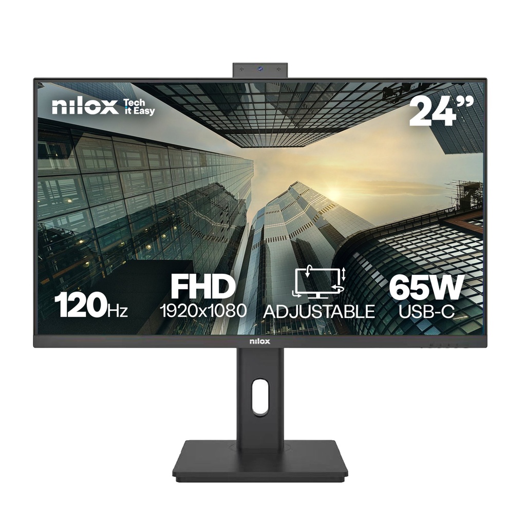 [NXM24RWEB0265] Nilox NXM24RWEB0265 computer monitor 61 cm (24") 1920 x 1080 pixels Full HD LED Black