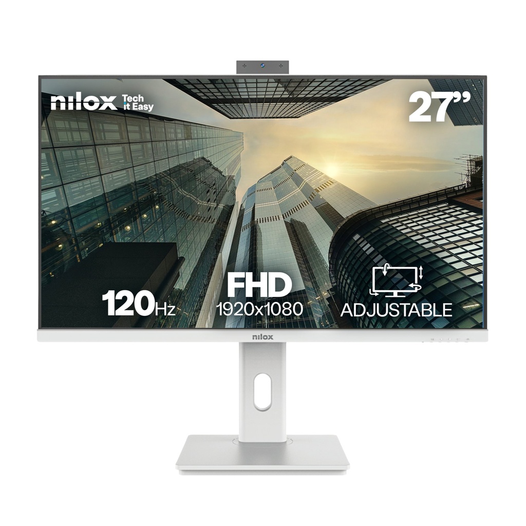 [NXM27RWEB02W] Nilox NXM27RWEB02W computer monitor 68.6 cm (27") 1920 x 1080 pixels Full HD LED White