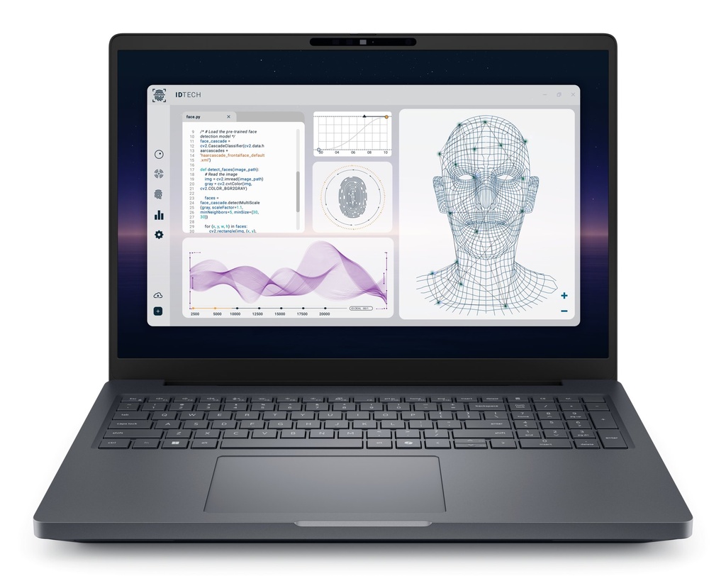 [GFHH2] DELL Pro Max 16 Plus MB16250 Intel Core Ultra 7 265HX Mobile workstation 40.6 cm (16") Full HD+ 32 GB DDR5-SDRAM 1 TB SSD NVIDIA RTX PRO 3000 Blackwell Wi-Fi 7 (802.11be) Windows 11 Pro Italian Black